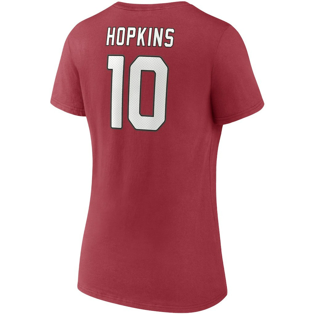 DeAndre Hopkins Arizona Cardinals Women's Player Icon Name & Number V-Neck T-Shirt - Cardinal discount