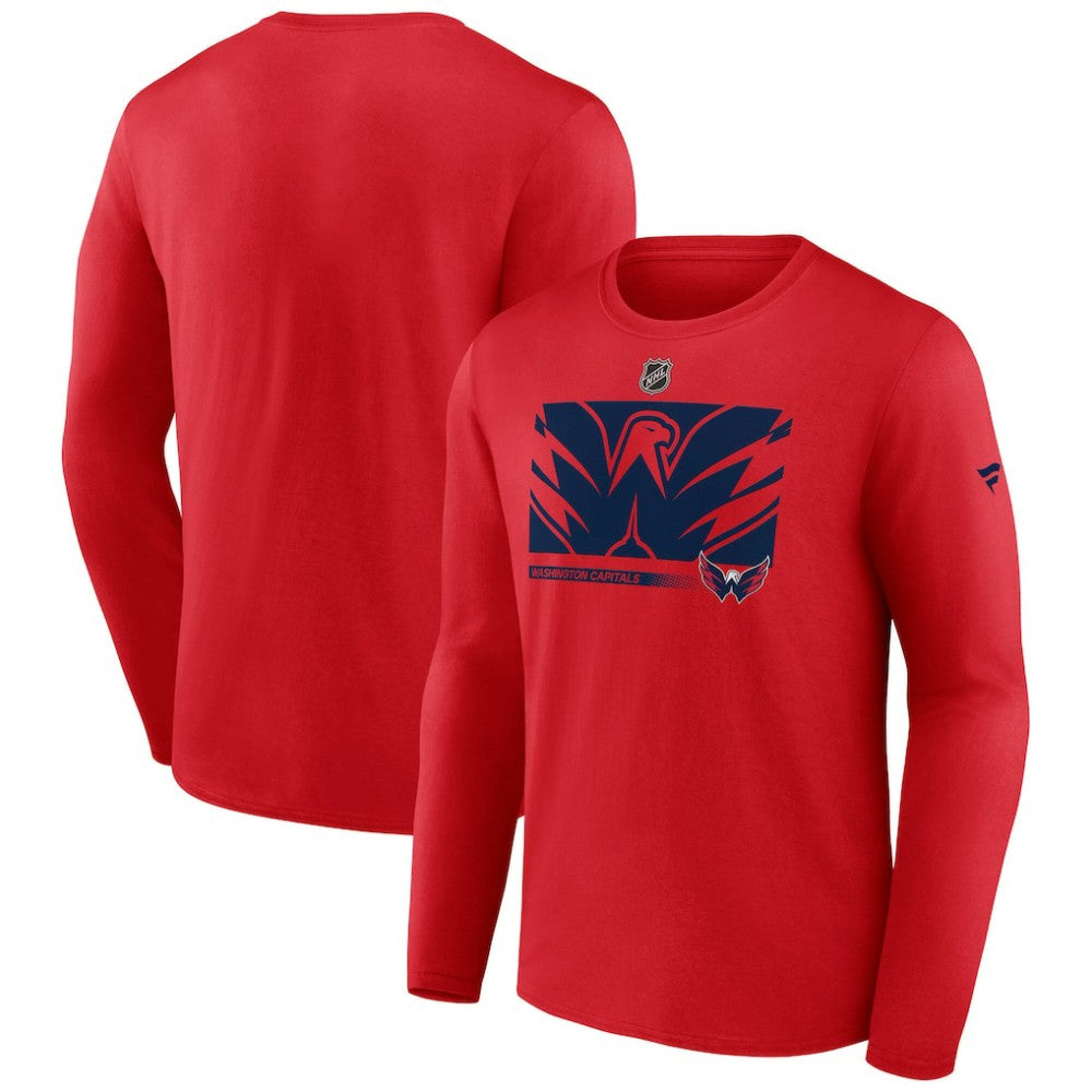 Washington Capitals Fanatics Authentic Pro Core Collection Secondary Long Sleeve T-Shirt - Red T-shirts