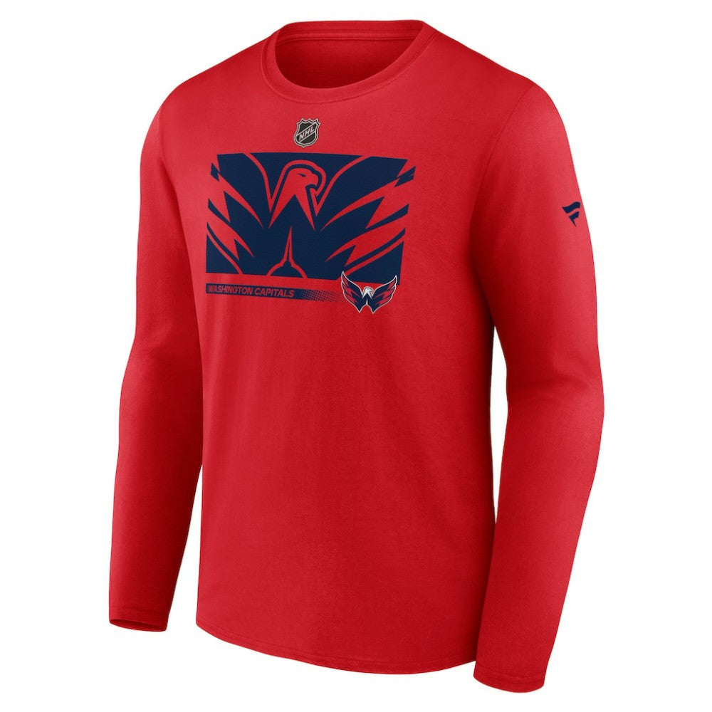 Washington Capitals Fanatics Authentic Pro Core Collection Secondary Long Sleeve T-Shirt - Red T-shirts