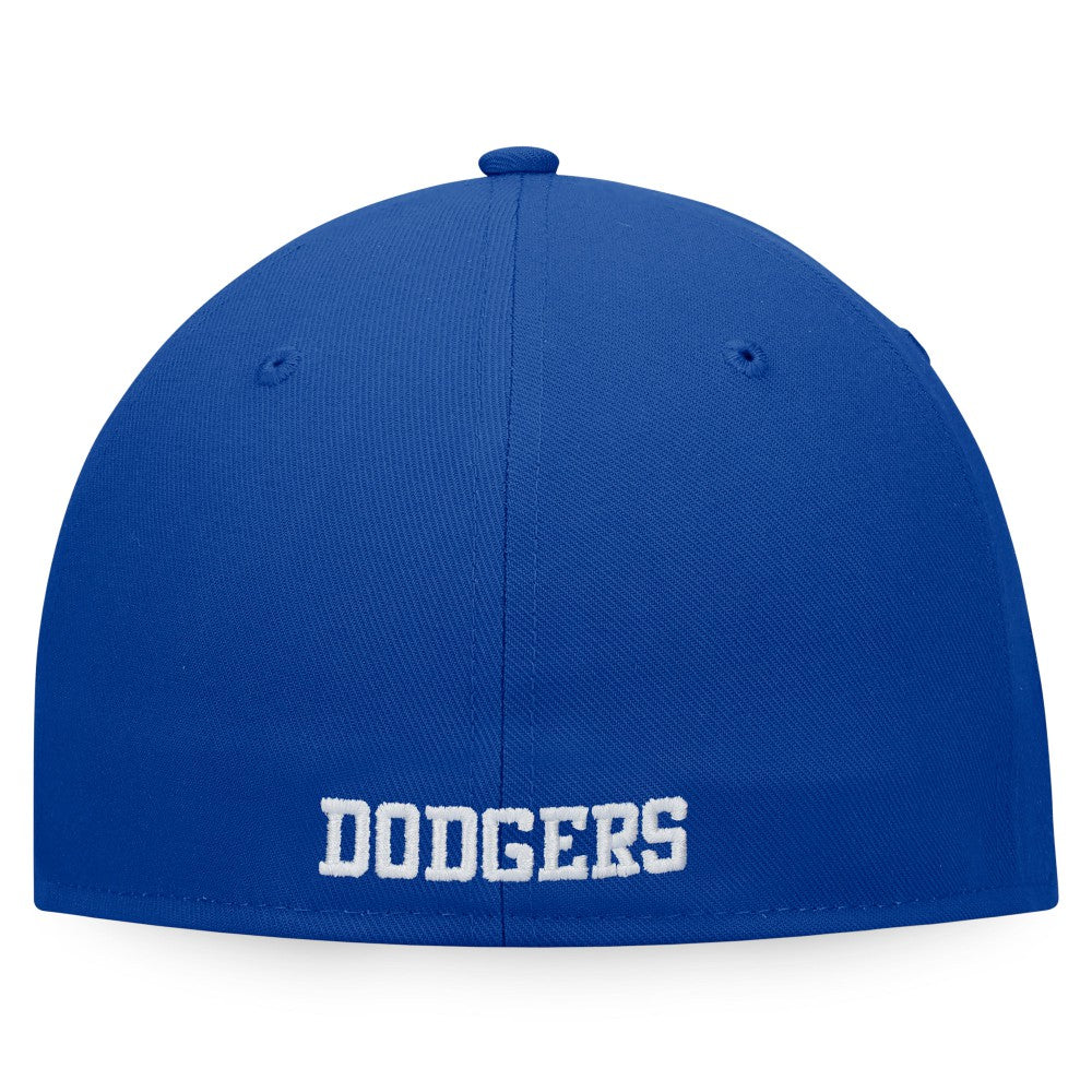 Los Angeles Dodgers Iconic Color Blocked Fitted Hat White/Royal