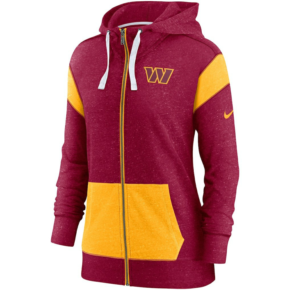 Washington Commanders Women's Monaco Lightweight Full-Zip Hoodie - Burgundy/Gold on sale