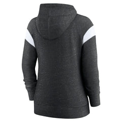 New Orleans Saints Women's Plus Size Monaco Full-Zip Lightweight Hoodie - Heather Black/White cheap