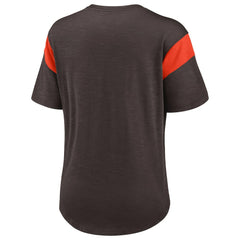 Cleveland Browns Women's Primary Logo Fashion Top - Brown sale