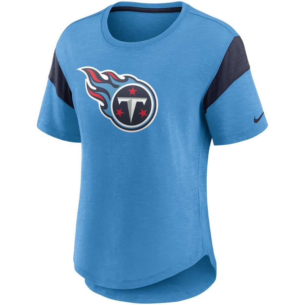 Tennessee Titans Women's Primary Logo Fashion Top - Light Blue for sale