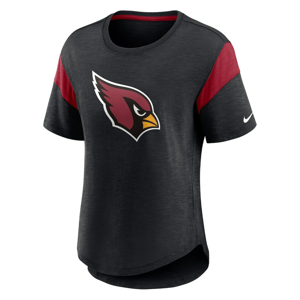 Arizona Cardinals Women's Primary Logo Fashion Top - Heather Black cheap
