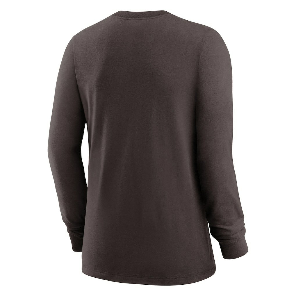 Cleveland Browns Women's Prime Split Long Sleeve T-Shirt - Brown outlet