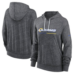 Los Angeles Rams Women's Team Spirit Gym Vintage Lightweight Hoodie Top - Heather Charcoal online