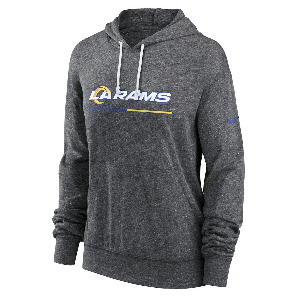 Los Angeles Rams Women's Team Spirit Gym Vintage Lightweight Hoodie Top - Heather Charcoal online