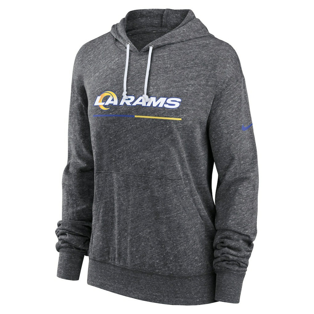 Los Angeles Rams Women's Team Spirit Gym Vintage Lightweight Hoodie Top - Heather Charcoal online
