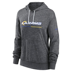 Los Angeles Rams Women's Team Spirit Gym Vintage Lightweight Hoodie Top - Heather Charcoal online