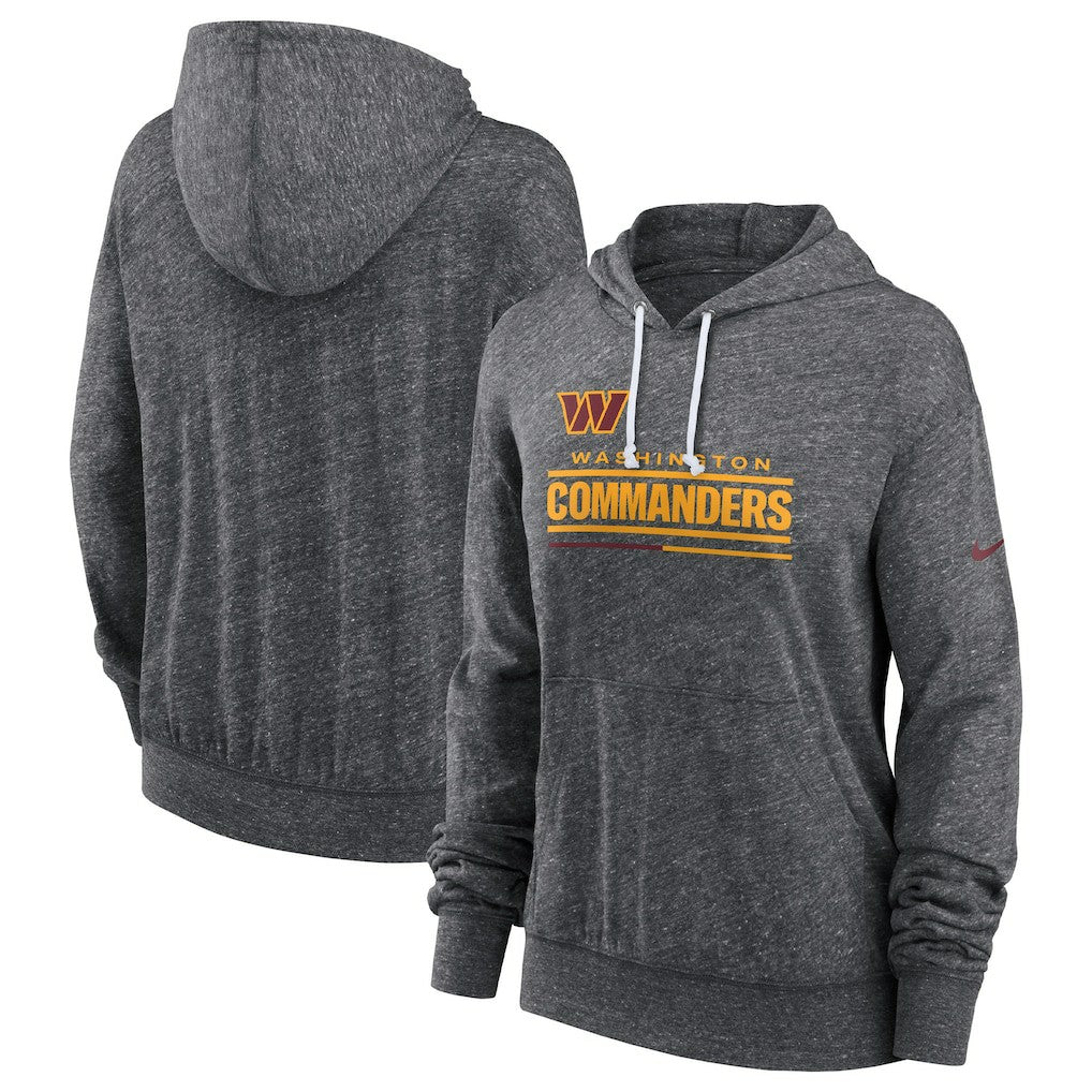 Washington Commanders Women's Team Spirit Gym Vintage Lightweight Hoodie Top - Heather Charcoal on sale