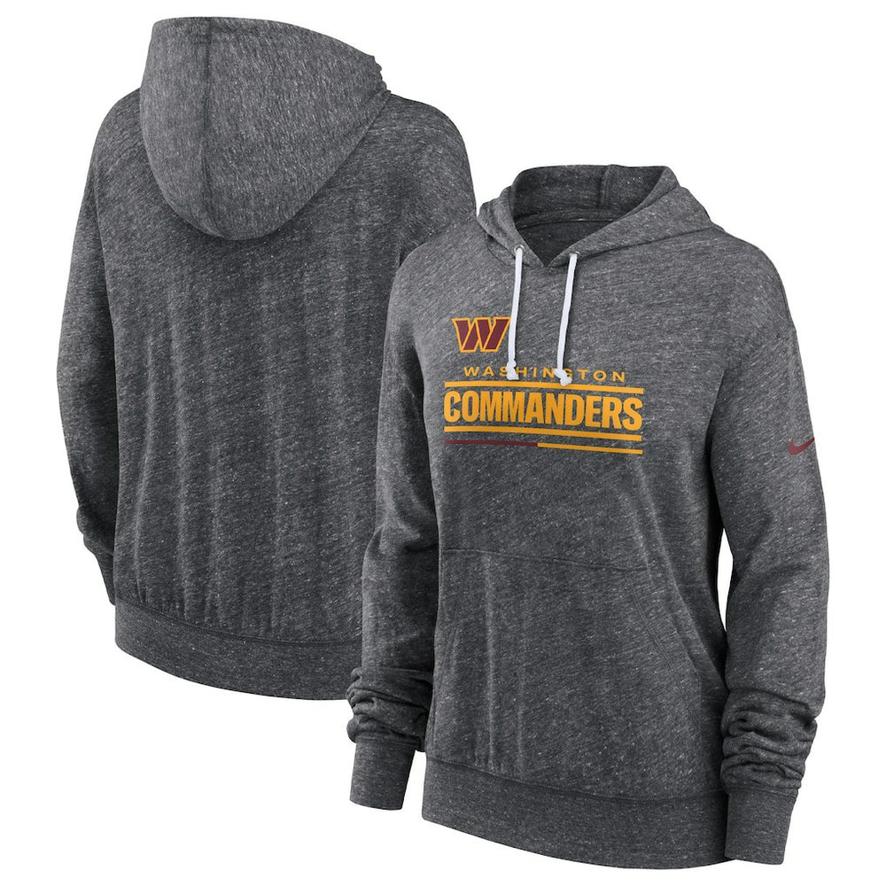 Washington Commanders Women's Team Spirit Gym Vintage Lightweight Hoodie Top - Heather Charcoal on sale