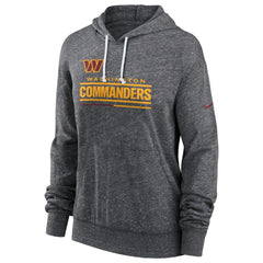 Washington Commanders Women's Team Spirit Gym Vintage Lightweight Hoodie Top - Heather Charcoal on sale