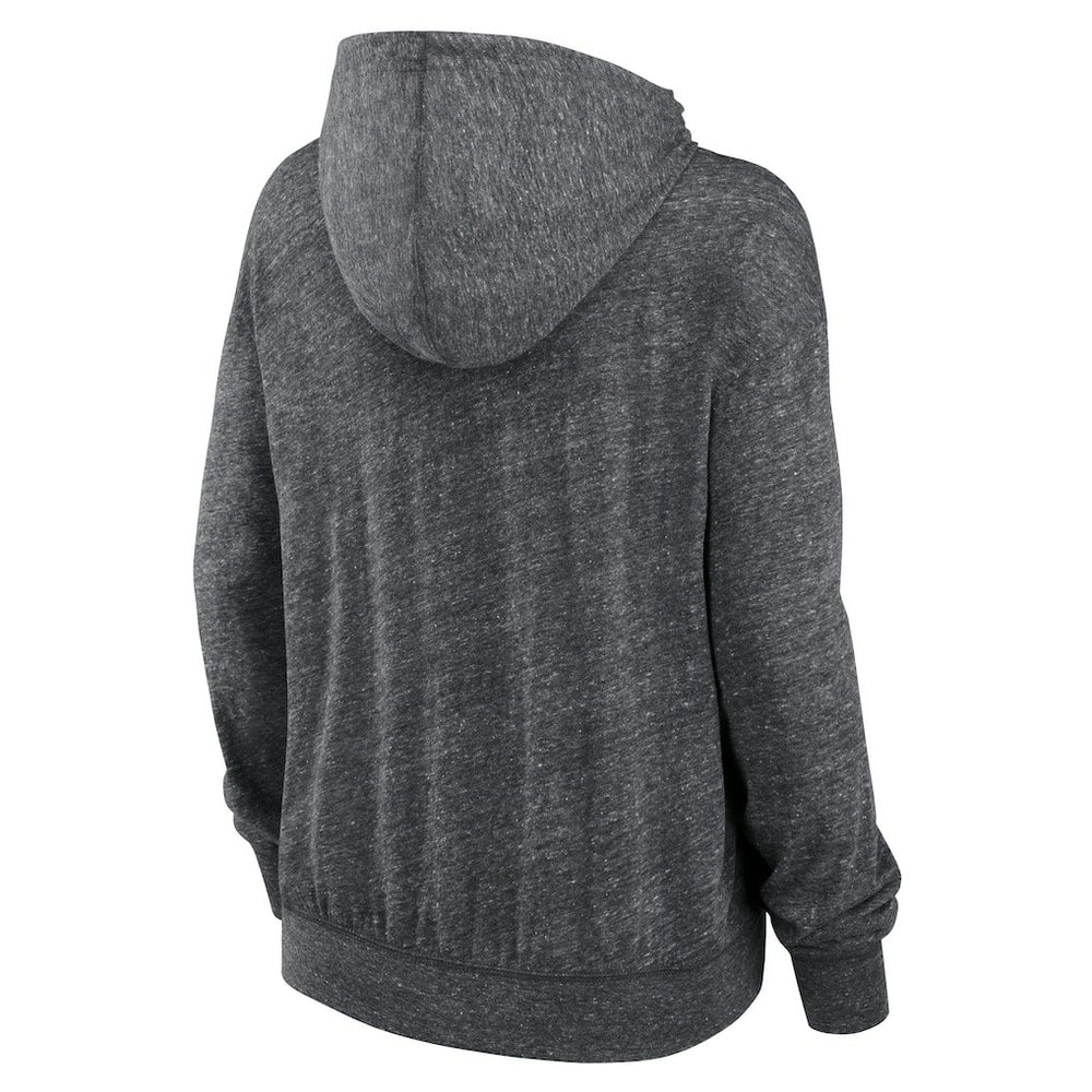 New York Jets Women's Team Spirit Gym Vintage Lightweight Hoodie Top - Heather Charcoal sale