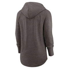 Cleveland Browns Women's Minimal Statement Lightweight Raglan Funnel Neck Pullover Hoodie - Brown online