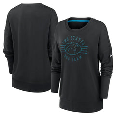 Carolina Panthers Women's Rewind Playback Icon Performance Pullover Sweatshirt - Black on sale