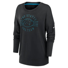 Carolina Panthers Women's Rewind Playback Icon Performance Pullover Sweatshirt - Black on sale