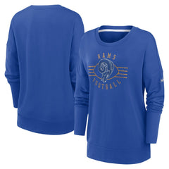 Los Angeles Rams Women's Rewind Playback Icon Performance Pullover Sweatshirt - Royal for sale