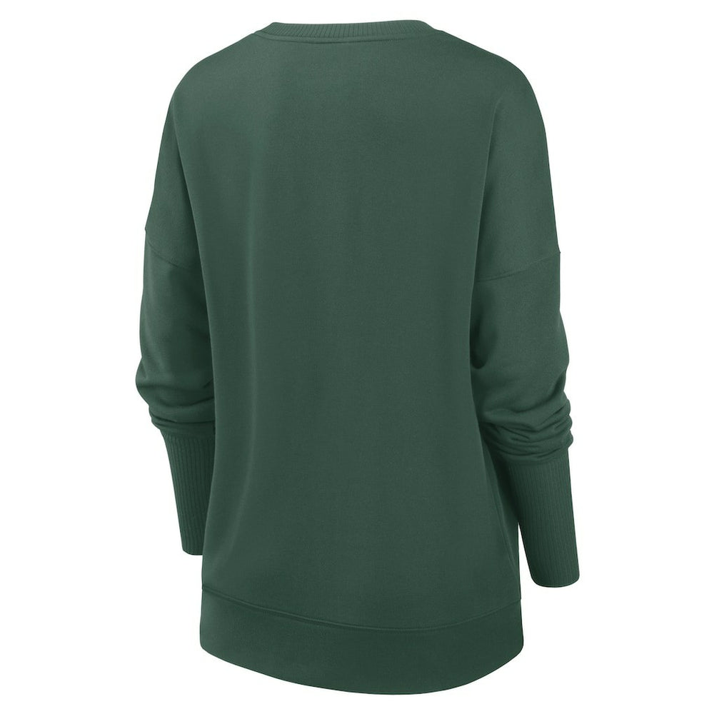 Green Bay Packers Women's Rewind Playback Icon Performance Pullover Sweatshirt - Green outlet