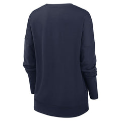 New York Giants Women's Rewind Playback Icon Performance Pullover Sweatshirt - Navy discount