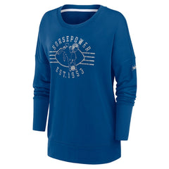 Indianapolis Colts Women's Rewind Playback Icon Performance Pullover Sweatshirt - Royal cheap