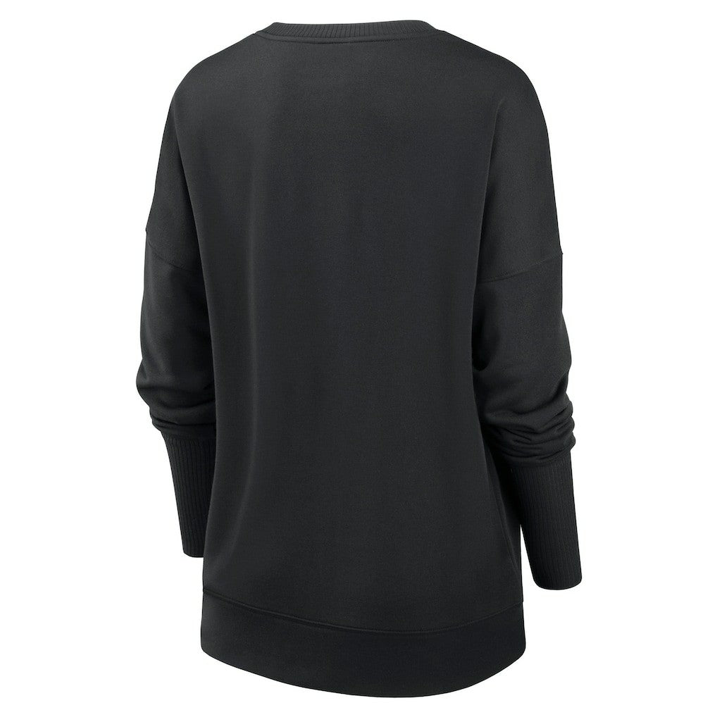 Minnesota Vikings Women's Rewind Playback Icon Performance Pullover Sweatshirt - Black on sale