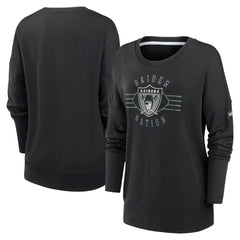 Las Vegas Raiders Women's Rewind Playback Icon Performance Pullover Sweatshirt - Black online