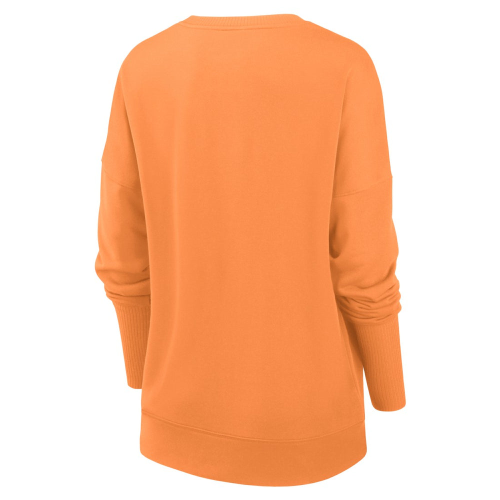 Tampa Bay Buccaneers Women's Rewind Playback Icon Performance Pullover Sweatshirt - Orange for sale