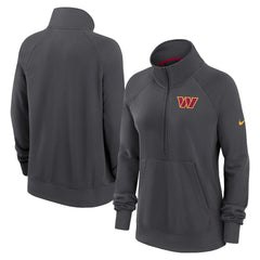 Washington Commanders Women's Premium Raglan Performance Half-Zip Sweatshirt - Charcoal cheap