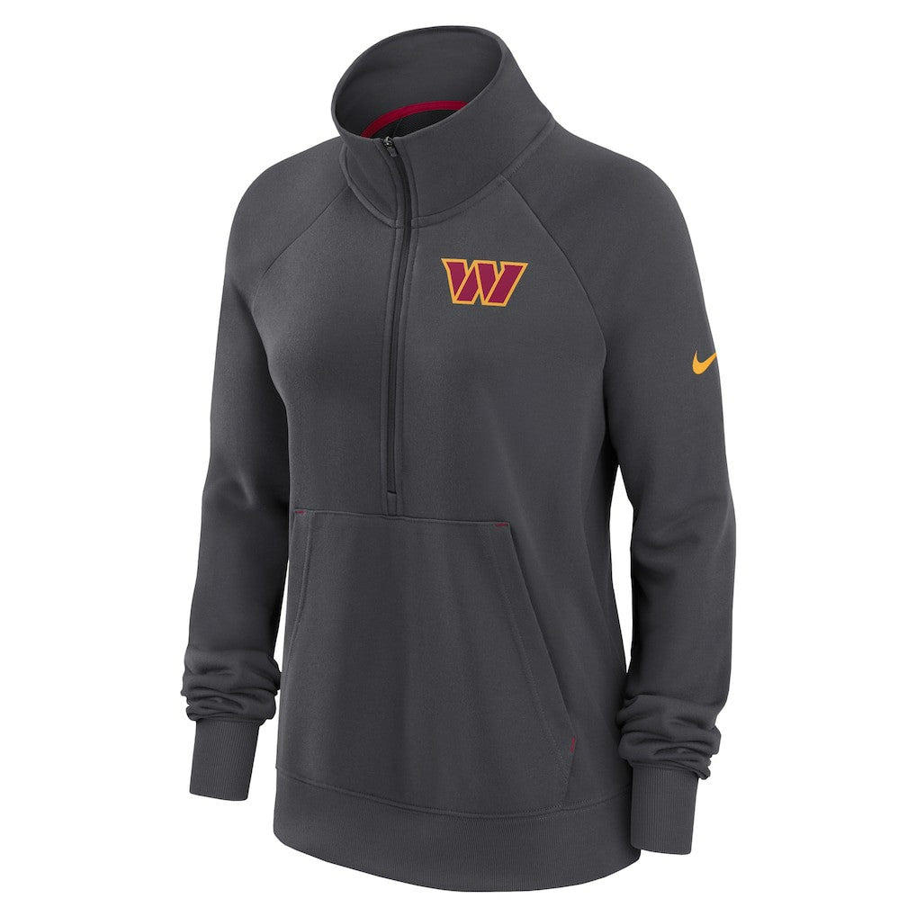 Washington Commanders Women's Premium Raglan Performance Half-Zip Sweatshirt - Charcoal cheap