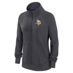 Minnesota Vikings Women's Premium Raglan Performance Half-Zip Sweatshirt - Charcoal online