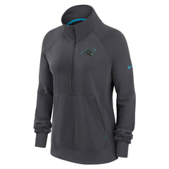 Carolina Panthers Women's Premium Raglan Performance Half-Zip Sweatshirt - Charcoal discount