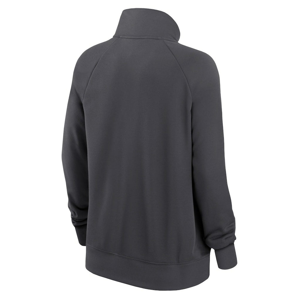 Carolina Panthers Women's Premium Raglan Performance Half-Zip Sweatshirt - Charcoal discount