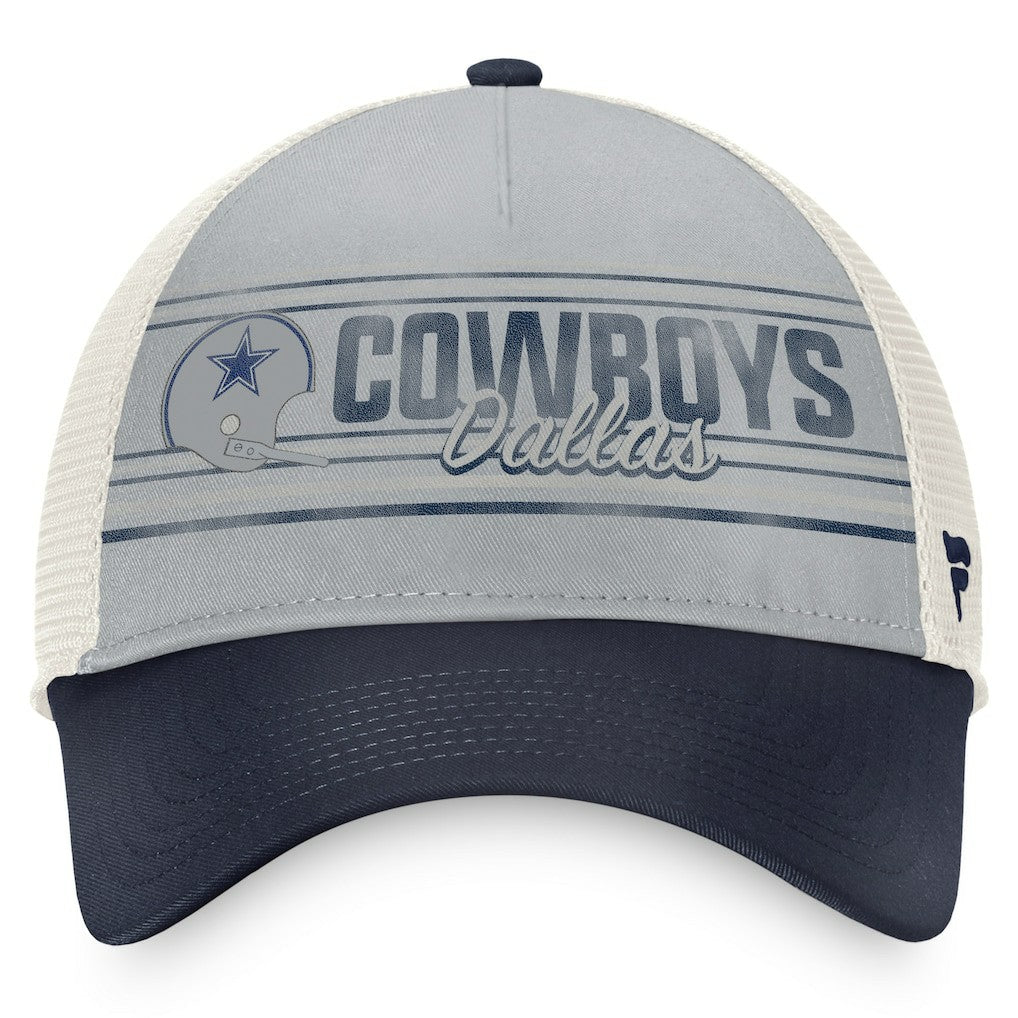 Dallas Cowboys True Classic Retro Trucker Snapback Hat - Gray/Navy for sale