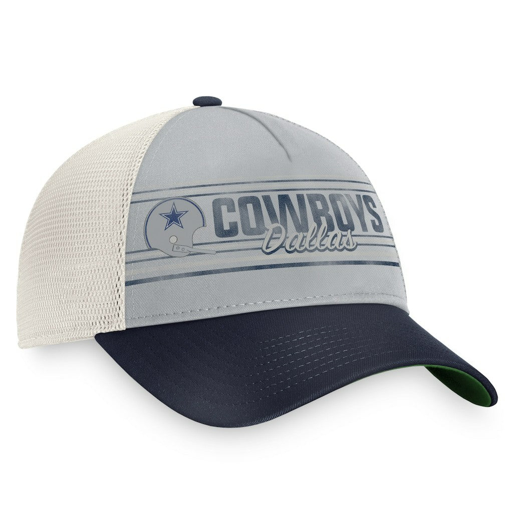 Dallas Cowboys True Classic Retro Trucker Snapback Hat - Gray/Navy for sale