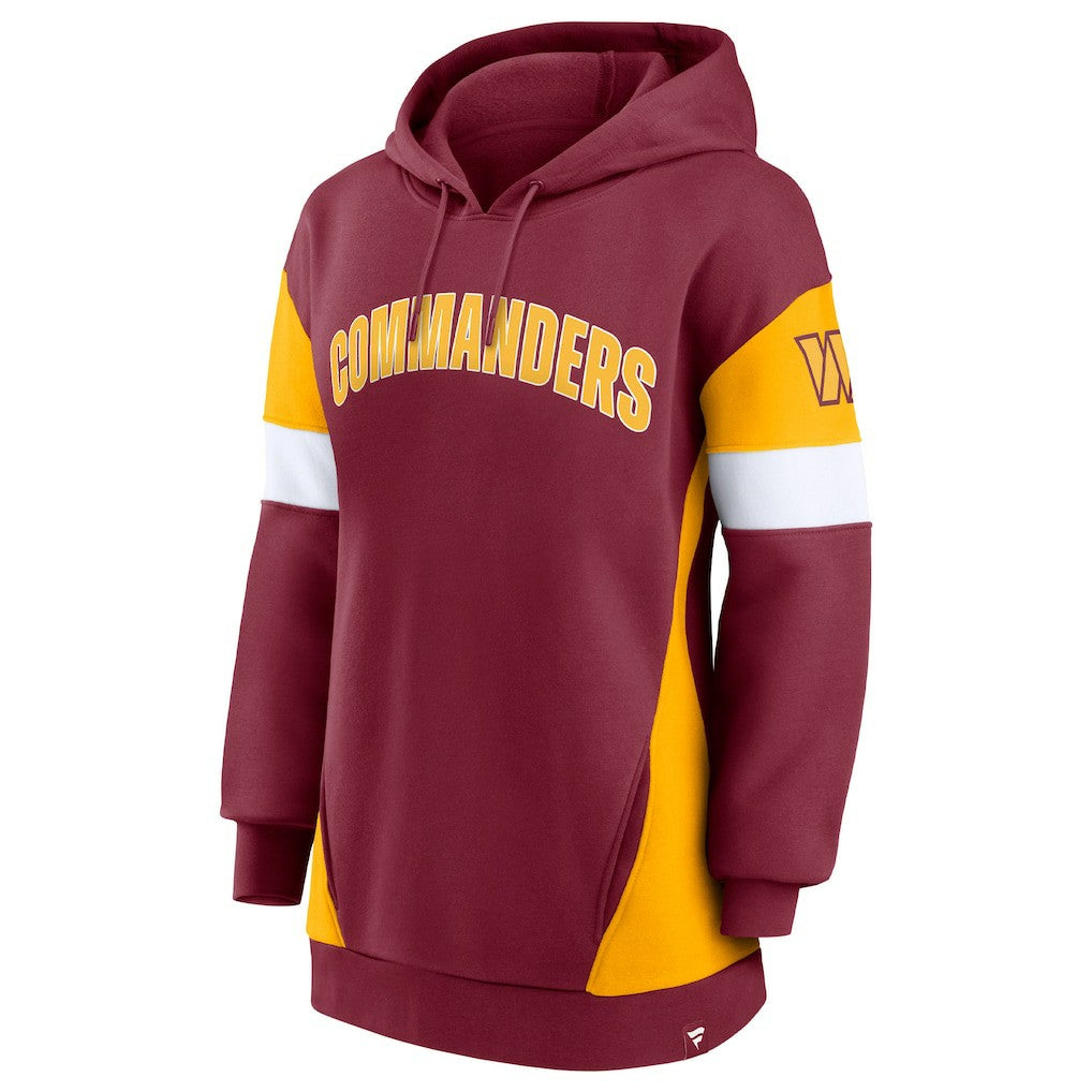 Washington Commanders Women's Lock It Down Pullover Hoodie - Burgundy/Gold online
