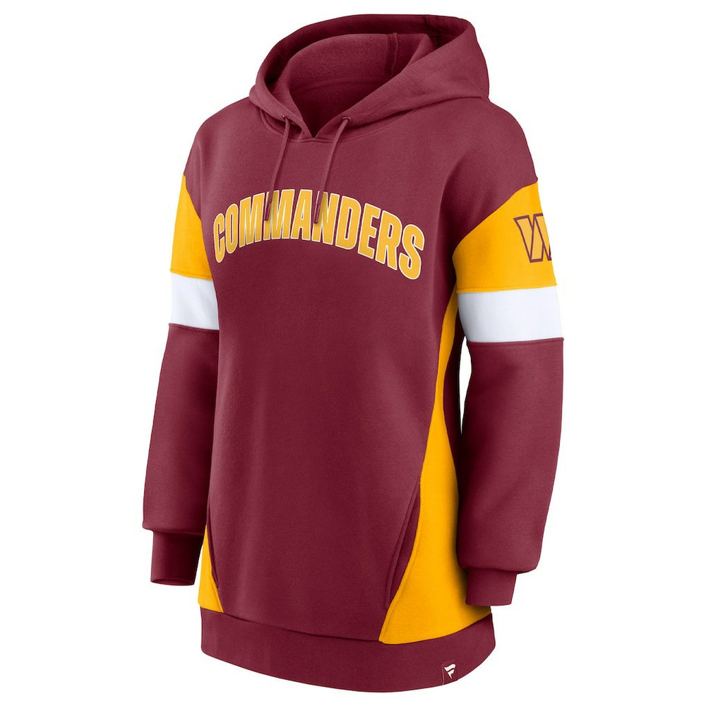 Washington Commanders Women's Lock It Down Pullover Hoodie - Burgundy/Gold online