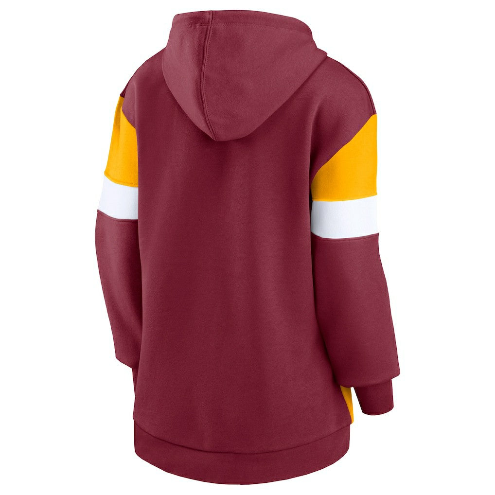 Washington Commanders Women's Lock It Down Pullover Hoodie - Burgundy/Gold online