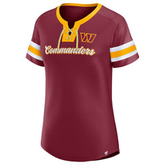 Washington Commanders Women's Original State Lace-Up T-Shirt - Burgundy cheap