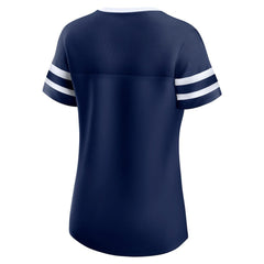 Dallas Cowboys Women's Original State Lace-Up T-Shirt - Navy discount