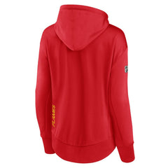 Calgary Flames Fanatics Women's Authentic Pro Rink Full-Zip Hoodie - Red Hoodies