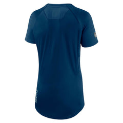 Seattle Kraken Fanatics Women's Authentic Pro Rink Raglan Tech T-Shirt - Deep Sea Blue T-shirts