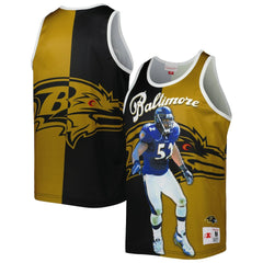 Ray Lewis Baltimore Ravens Retired Player Graphic Tank Top - Black/Gold discount
