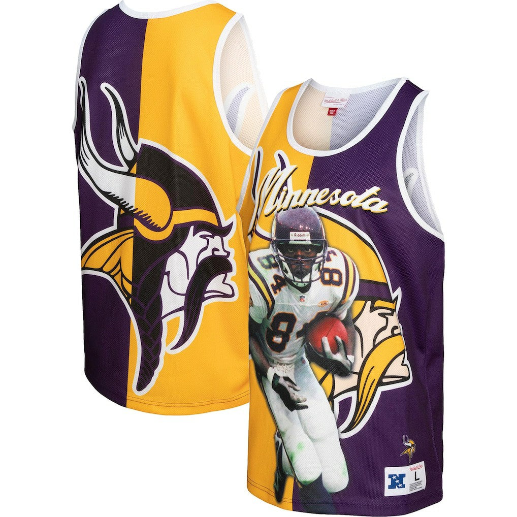 Randy Moss Minnesota Vikings Retired Player Graphic Tank Top - Purple/Gold sale