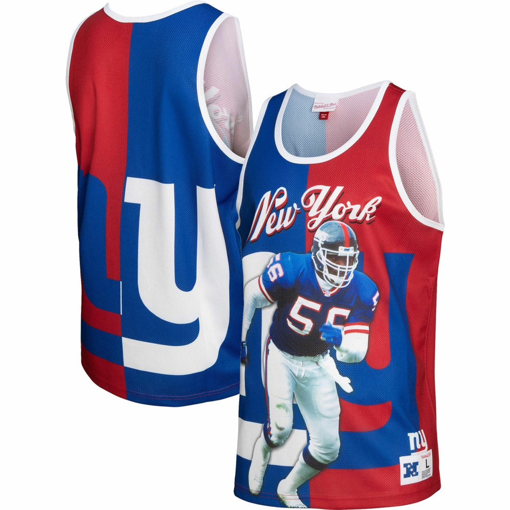 Lawrence Taylor New York Giants Retired Player Graphic Tank Top - Royal/Red online