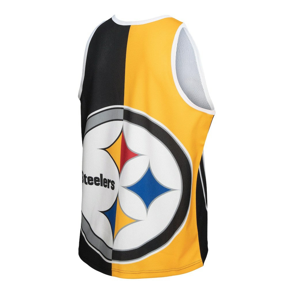 Troy Polamalu Pittsburgh Steelers Retired Player Graphic Tank Top - Black/Gold for sale