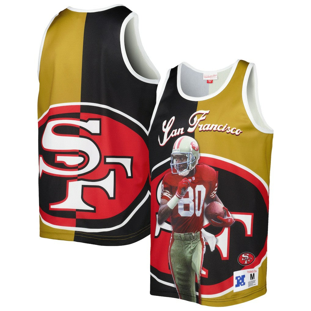 Jerry Rice San Francisco 49ers Retired Player Graphic Tank Top - Black/Gold discount