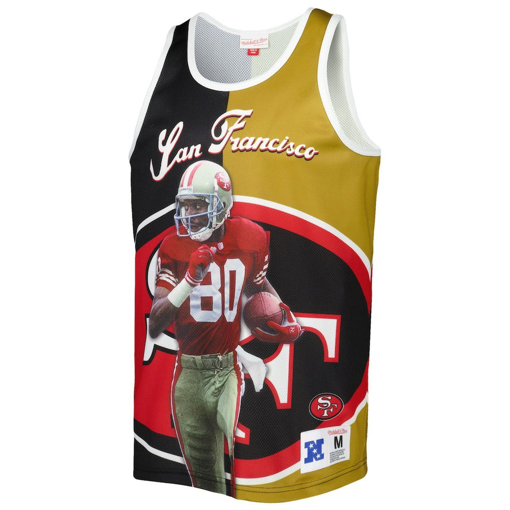 Jerry Rice San Francisco 49ers Retired Player Graphic Tank Top - Black/Gold discount