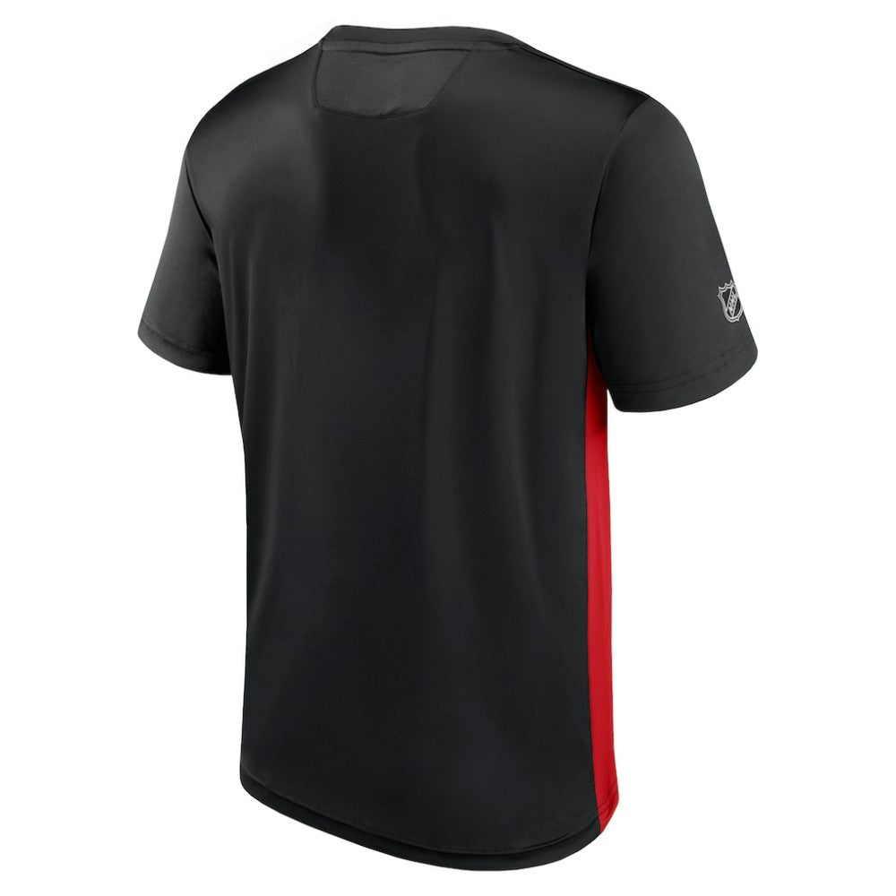 Detroit Red Wings Fanatics Authentic Pro Rink Tech T-Shirt - Black/Red T-shirts