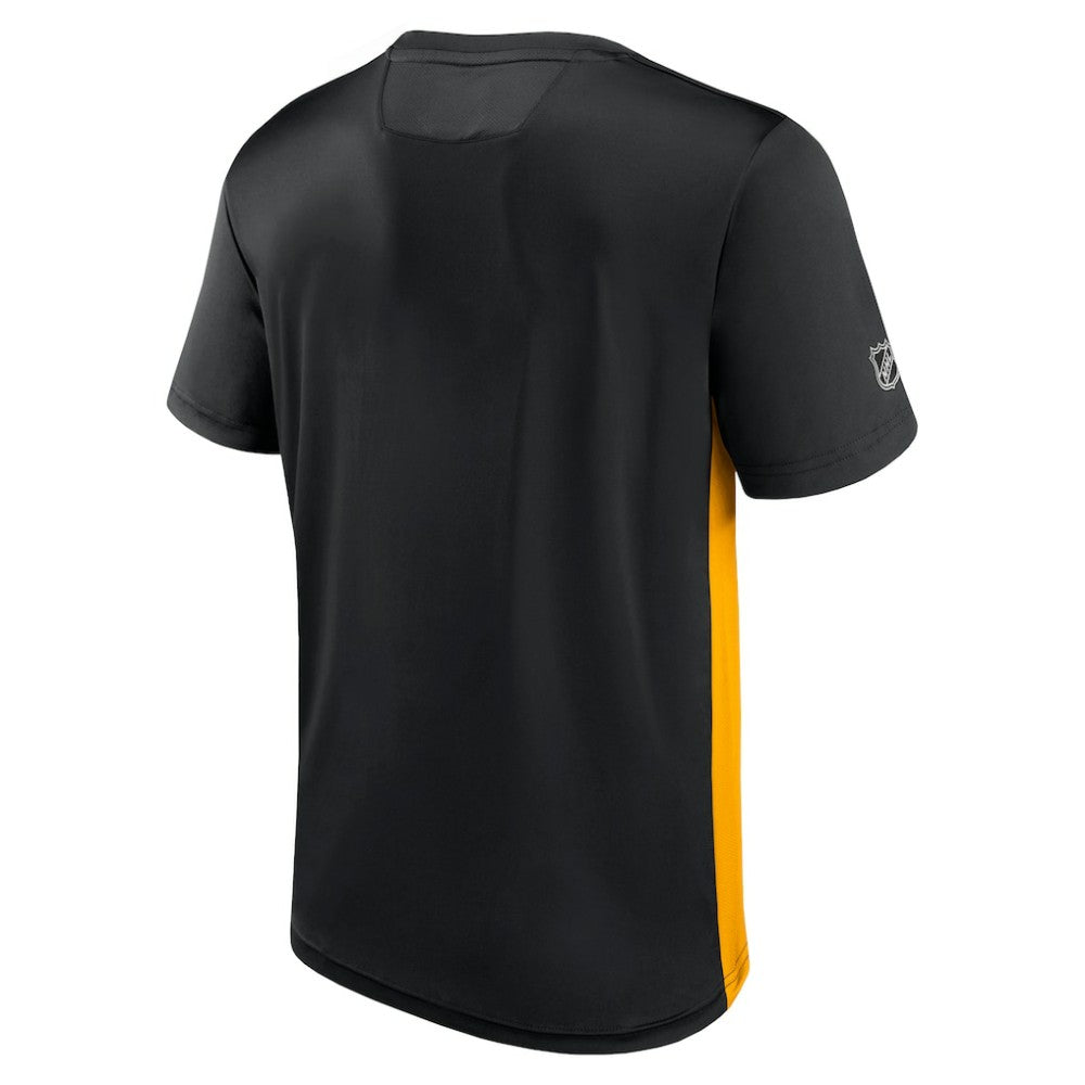 Pittsburgh Penguins Fanatics Authentic Pro Rink Tech T-Shirt - Black/Gold T-shirts